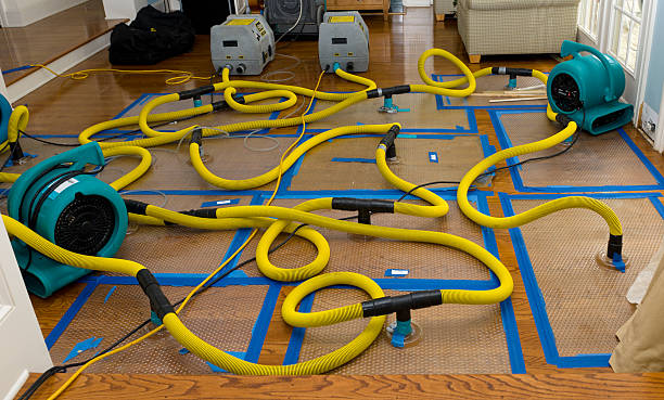 Professional Flood Damage Restoration technician working in Lakeside, VA